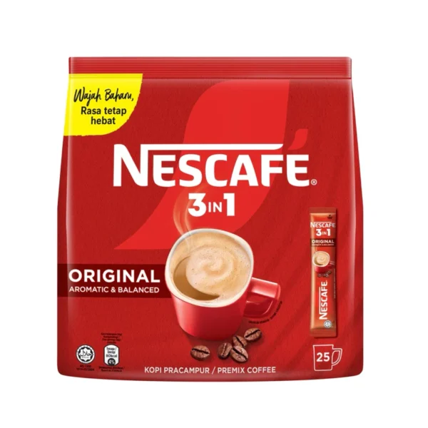 NESCAFÉ Original 3-in-1 Coffee – 25 Sachets x 18g