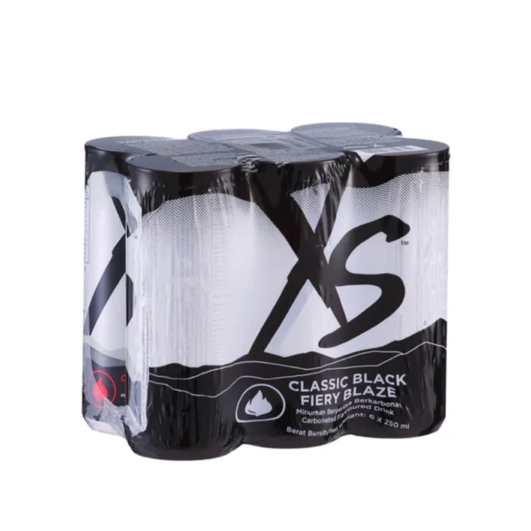XS Classic Black Fiery Blaze - 1 Pack Of 6 Cans